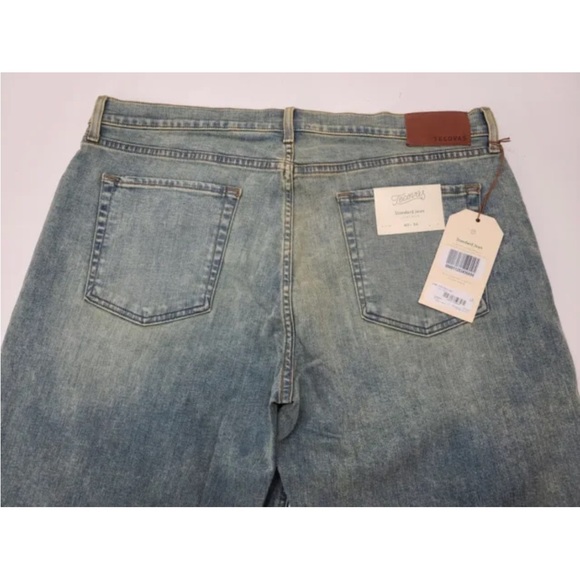 Tecovas Jeans Standard Straight Leg Light Blue Wash Stretch Denim 40X34 Mens NEW - Picture 3 of 10